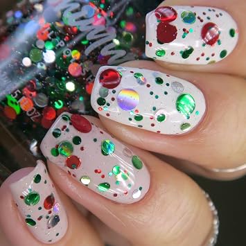 Kringle All The Way Glitter Topper Nail Polish 0.5 oz Full Sized Bottle