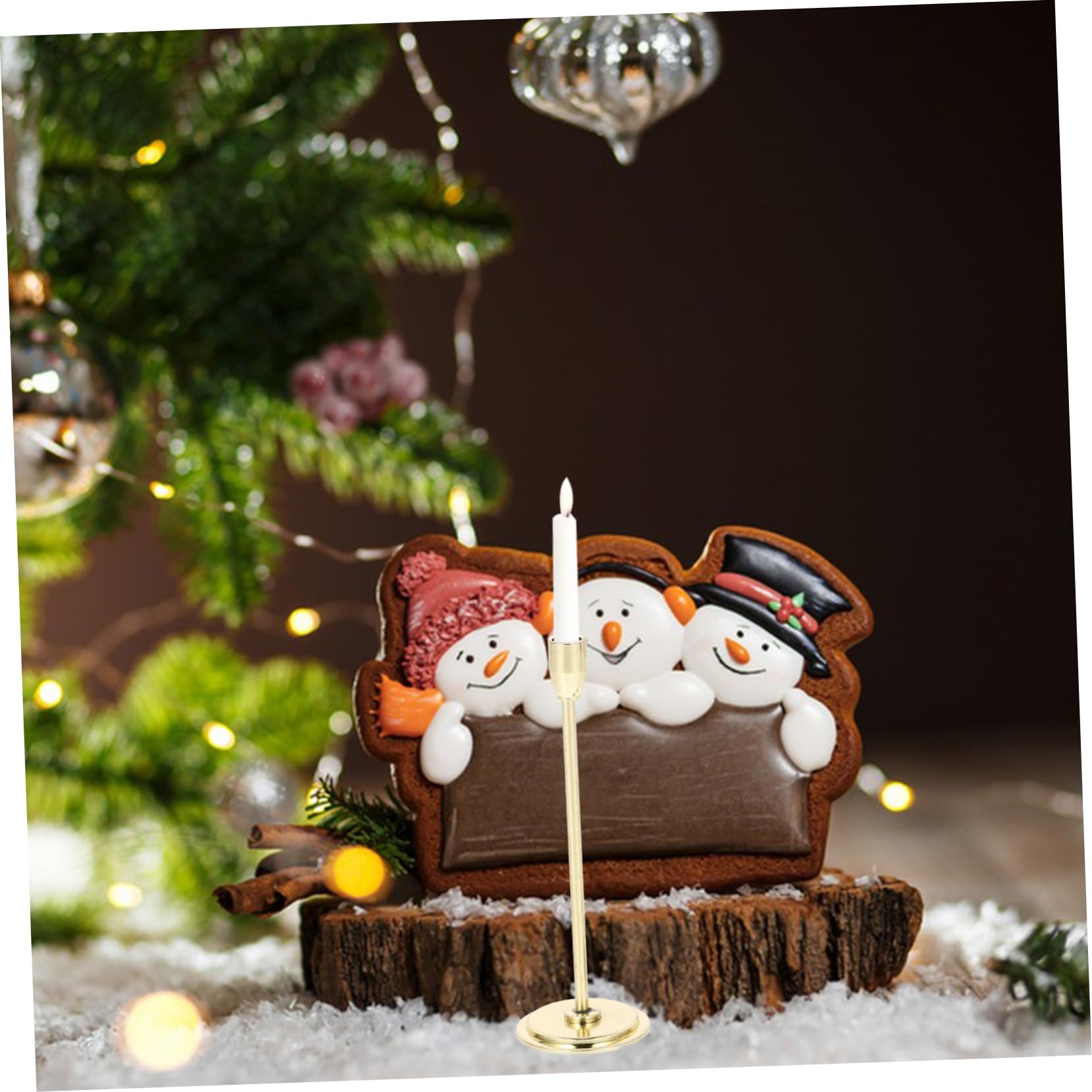 BESTonZON 3pcs Mini House Decor Dollhouse Furniture Accessories Mini Candlestick Decors Simulated Mini Candle Holder Tealight Candle Holder Decorative Candlestick Metal Candelabra Doll House