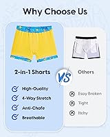 Vista 169 de maamgic Traje de baño para niños con forro de compresión elástico para niño Yema de Huevo Coco