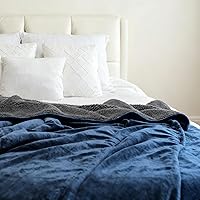 Vista 43 de Genteele Manta de Tiro Sherpa Súper Suave Reversible Ultra Lujosa de Felpa, 40 x 50 pulgadas, Negro/Gris