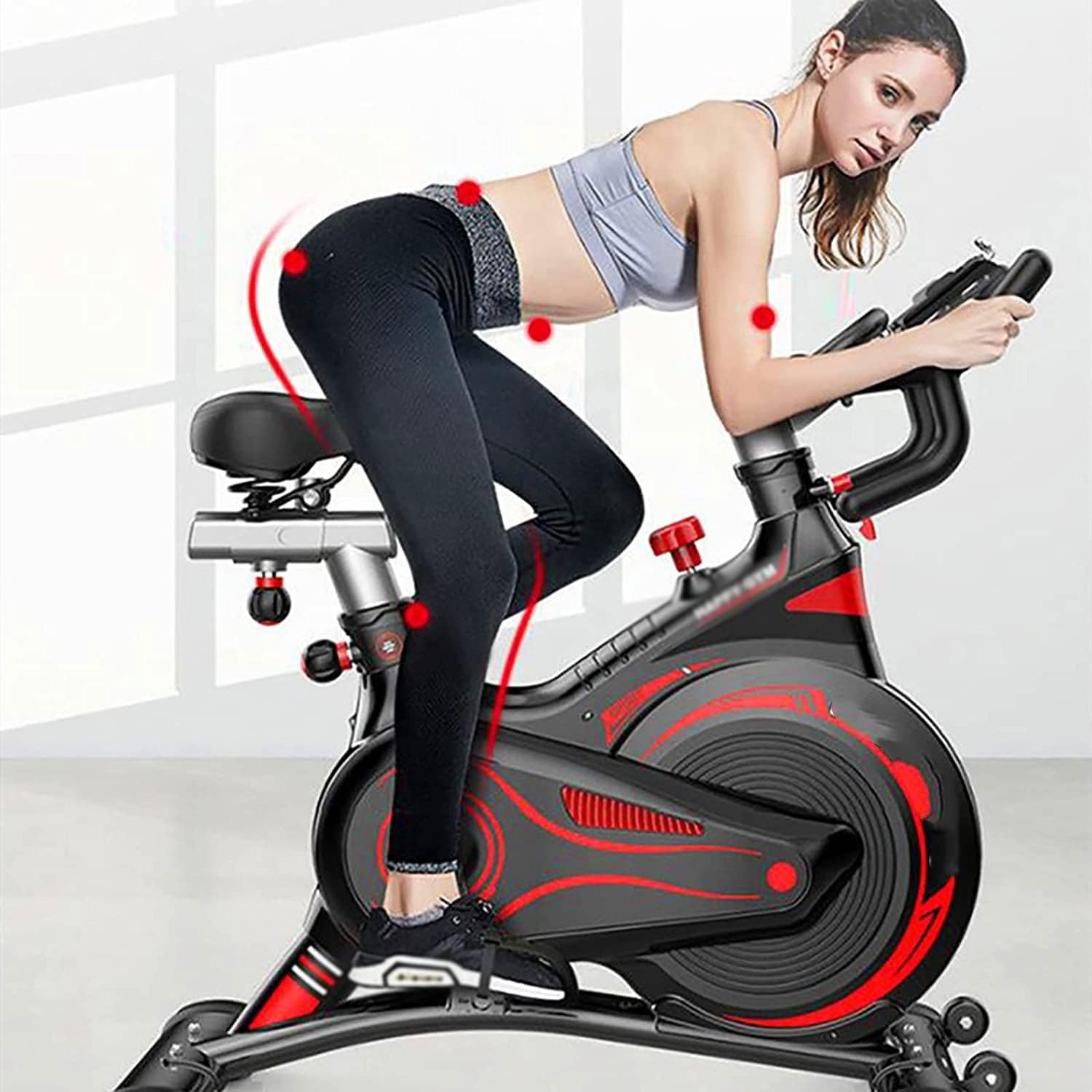 Magnetyczny rower treningowy – rower wewnętrzny z napędem pasowym do cichych, płynnych treningów cardio w domu