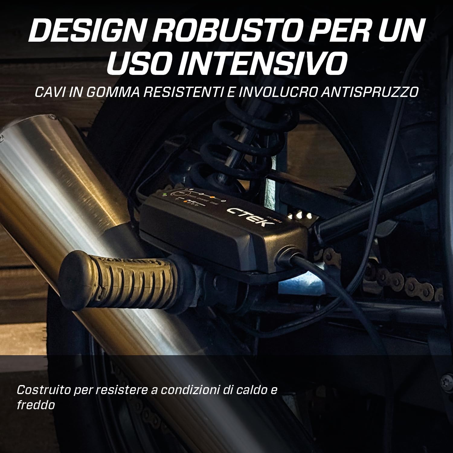 CTEK NXT 5 caricabatterie intelligente 12 V, 5 A, compatibile con batterie al piombo e al litio, modalità ricondizionamento, ottimizzazione AGM, compensazione della temperatura, mantenitore di carica