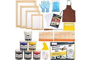 Caydo 38 Pieces Screen Printing Kit for Absolute Beginners