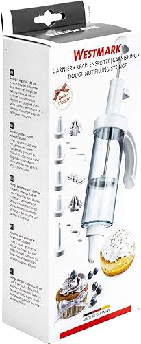 Miniatura 8 de Westmark Westmark - Jeringa de glaseado con 5 boquillas, para decoración de tartas y cupcakes (3.4 fl oz), Blanco