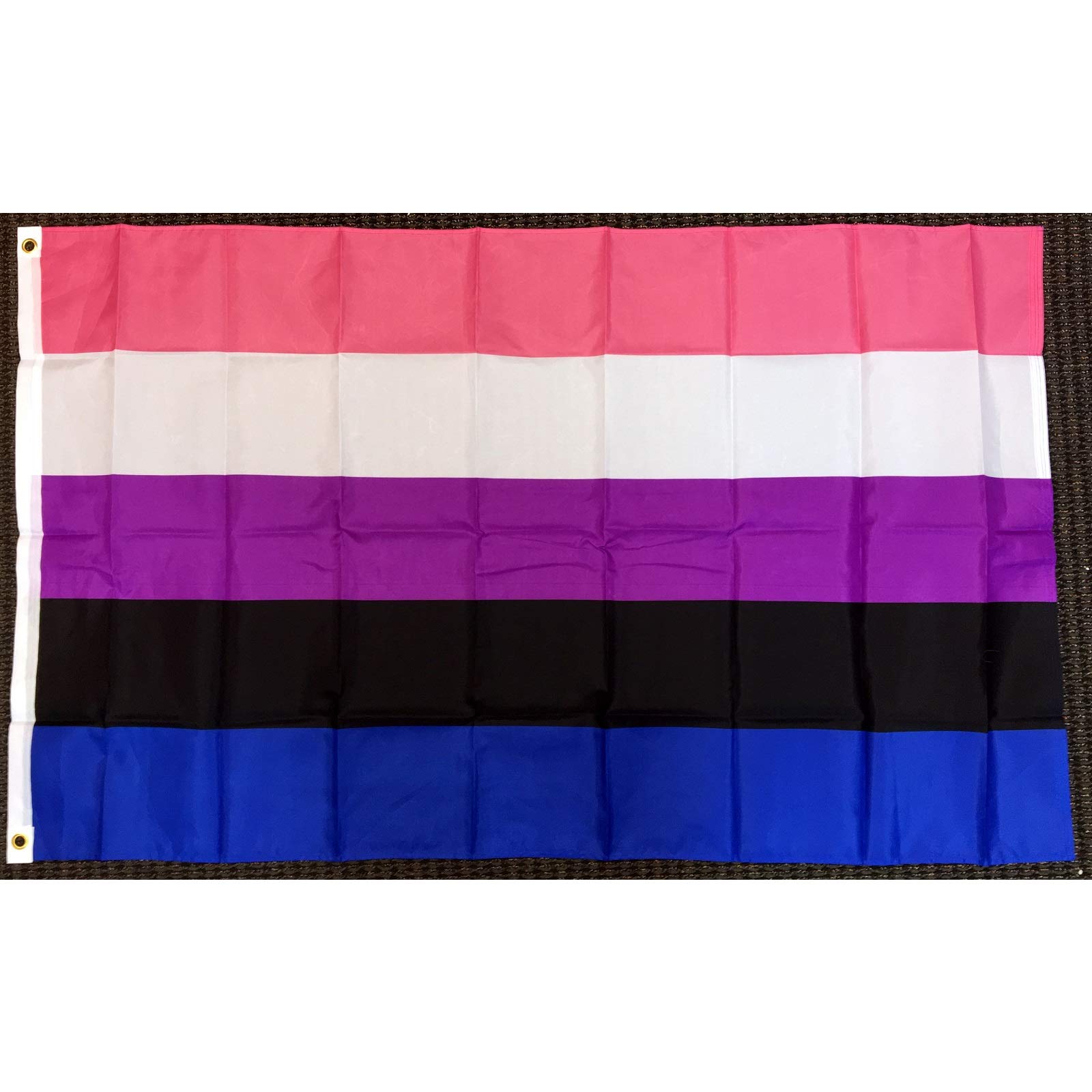 Bandera orgullo género fluido para decorar balcones en carnaval y fiestas