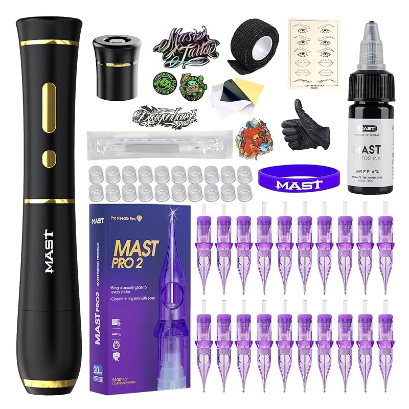 MAST TATTOO P40 Máquina sem fio para maquiagem permanente, curso de 2,5 mm