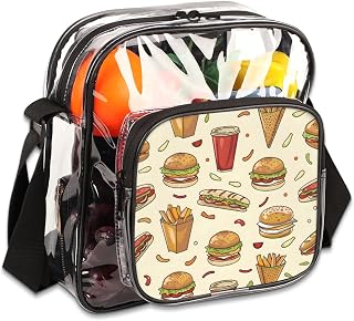 Clear Bag Stadium Approved for Women Men Crossbody Purse Bag for Concerts Sports Events Festivals
