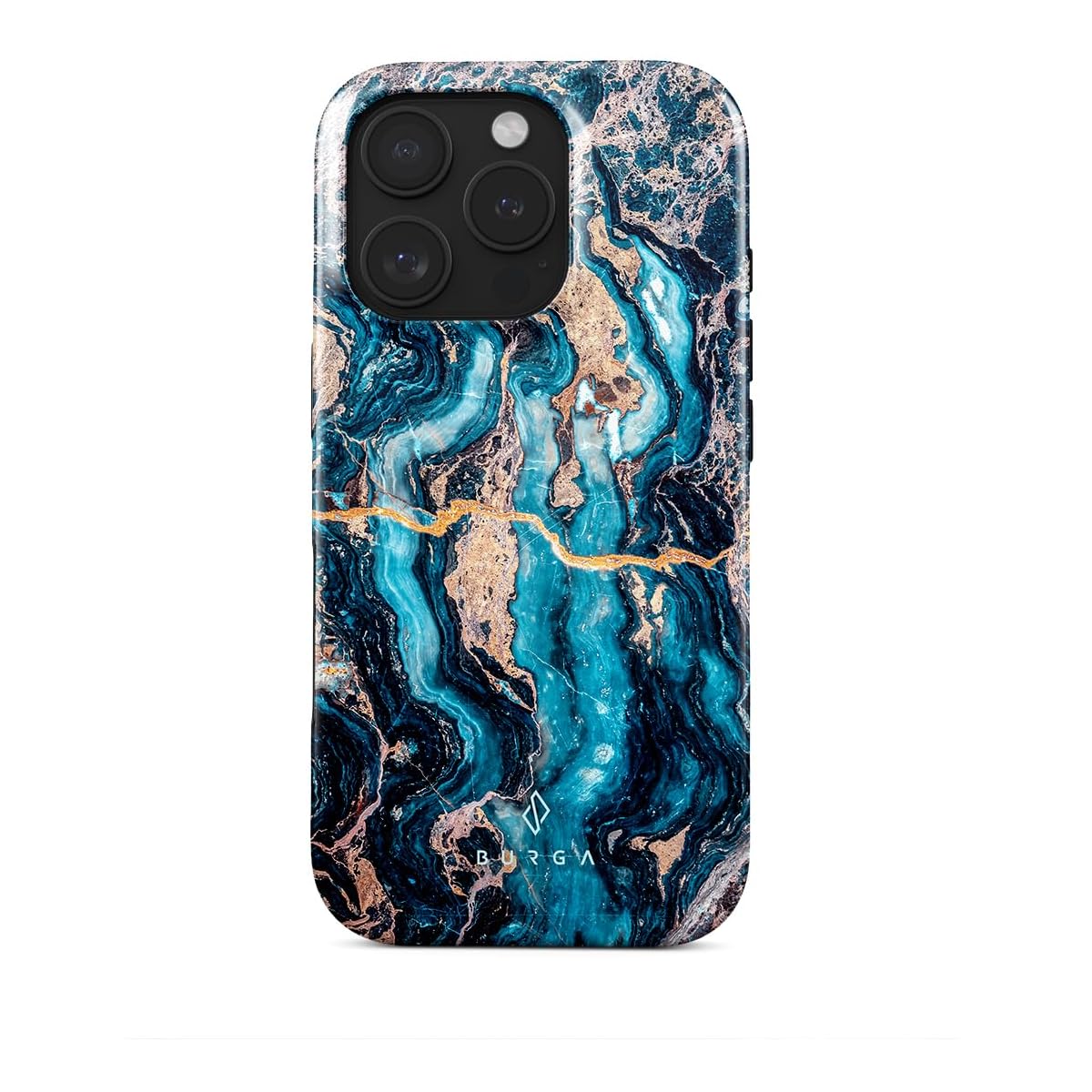 BURGA Unisex Phone Case for iPhone 15 ProMax – Dual-Layer Hybrid Design with Shock-Absorbing TPU & Durable Exterior, Scratch-Resistant Finish and
