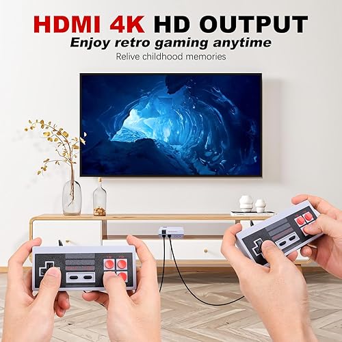 Miniatura 8 de Classic HD Retro Game Console, Mini Classic Game Console Built-in with 621 Retro Games HDMI Input Dual Players Mode for Kids, Adult, Children Gift,