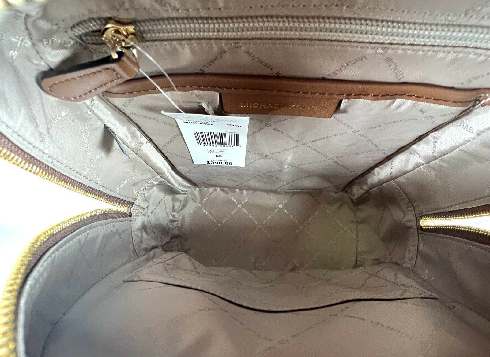 Michael Kors Kenly Medium Adina Backpack Pebbled Leather Mk Signature Michael Kors Kenly Medium Adina Backpack Pebbled Leather  main image 4