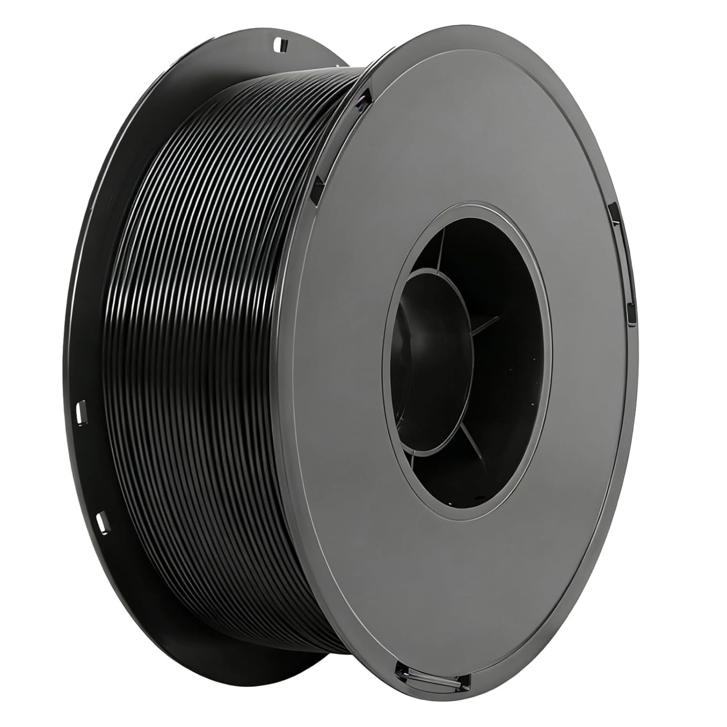 Black Pla+ Printer Filament 1.75Mm, 1Kg/2.2 Lbs Spool, ±0.02 Mm Accuracy, Great Pla Plus Material, Fits Most Printers