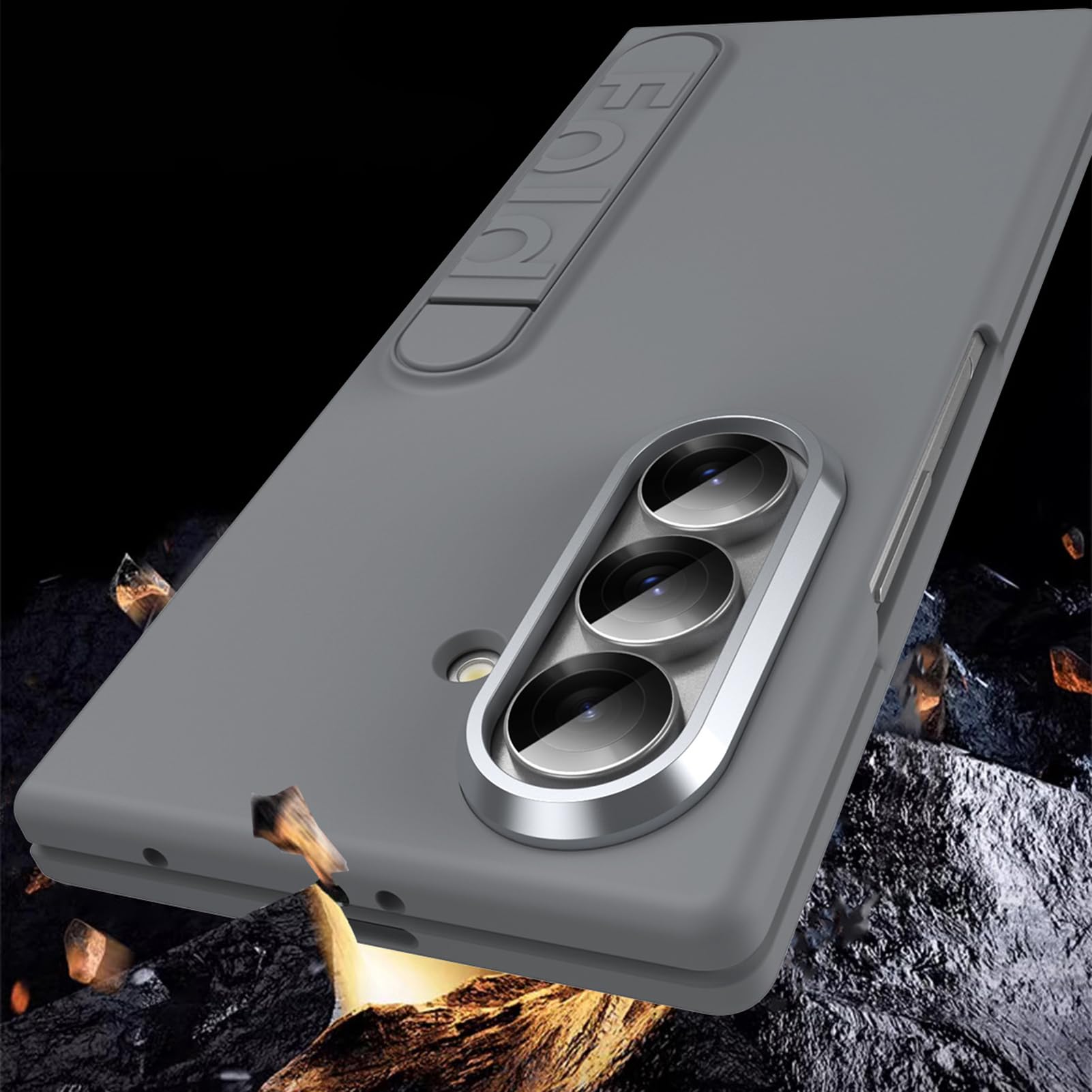 Cover per Samsung Galaxy Z Fold 8 Ultra, Pieghevole Cavalletto | Proteggi Schermo Resistente ai Graffi Fotocamera Guscio Anti Ingiallimento Leggero PC Copertura,Argento,Fold 8 Ultra