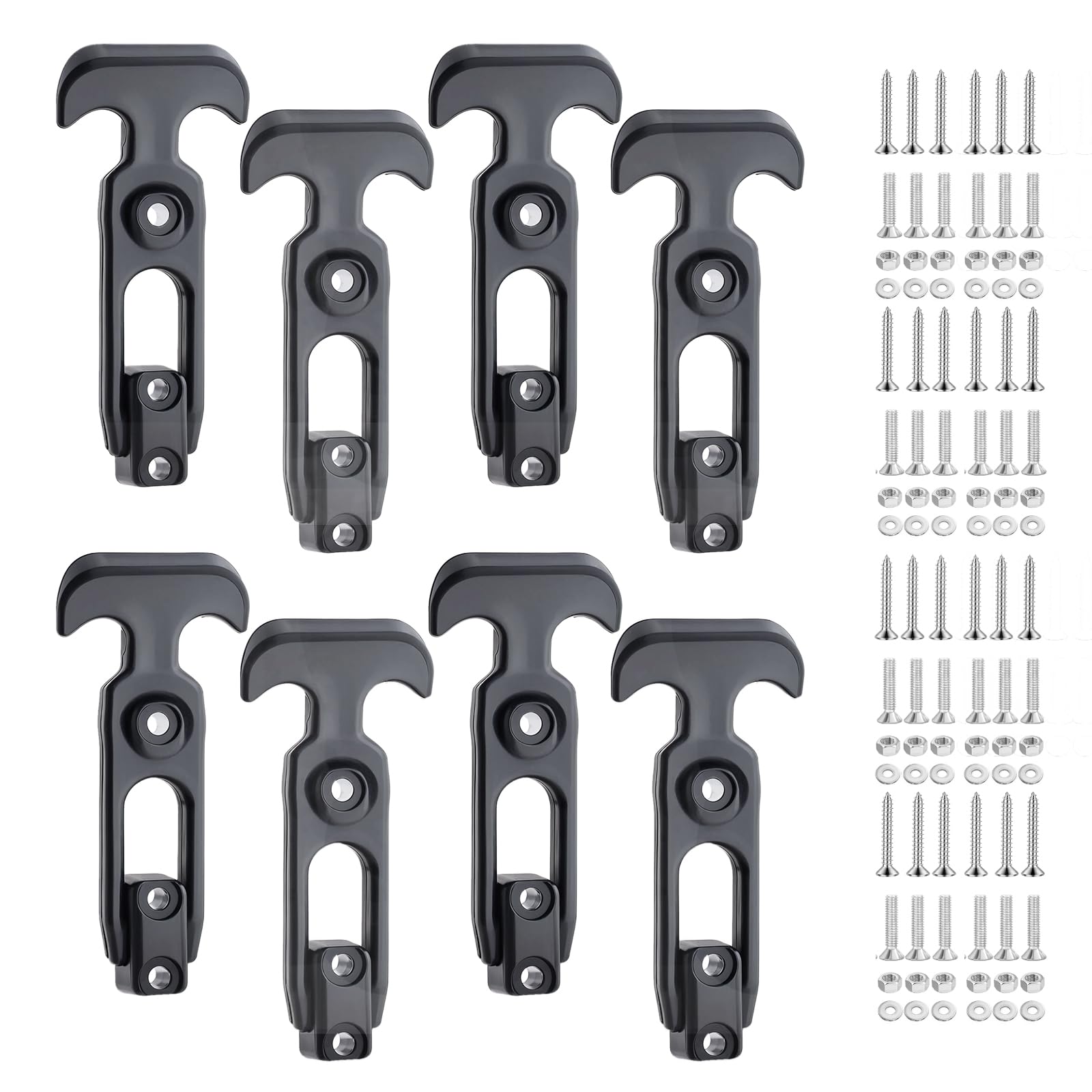 Cooler Latches Rubber Latches Replacement for Cooler,Boat,Golf Cart,Tool Box,Off-Road Vehicles,Farm Machinery, Flexible T-Handle Draw Latches(8 Pack)