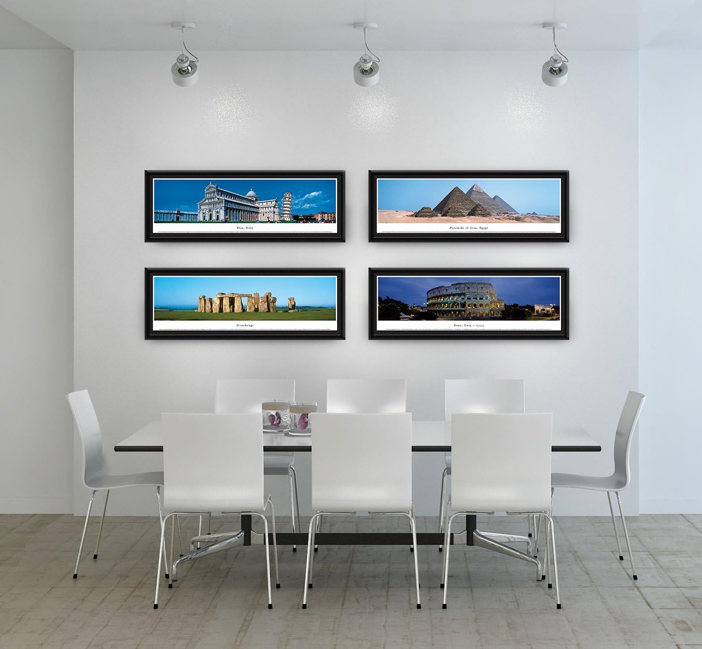 Rome, Italy - Coliseum- Blakeway Panoramas Icon Posters with Select Frame