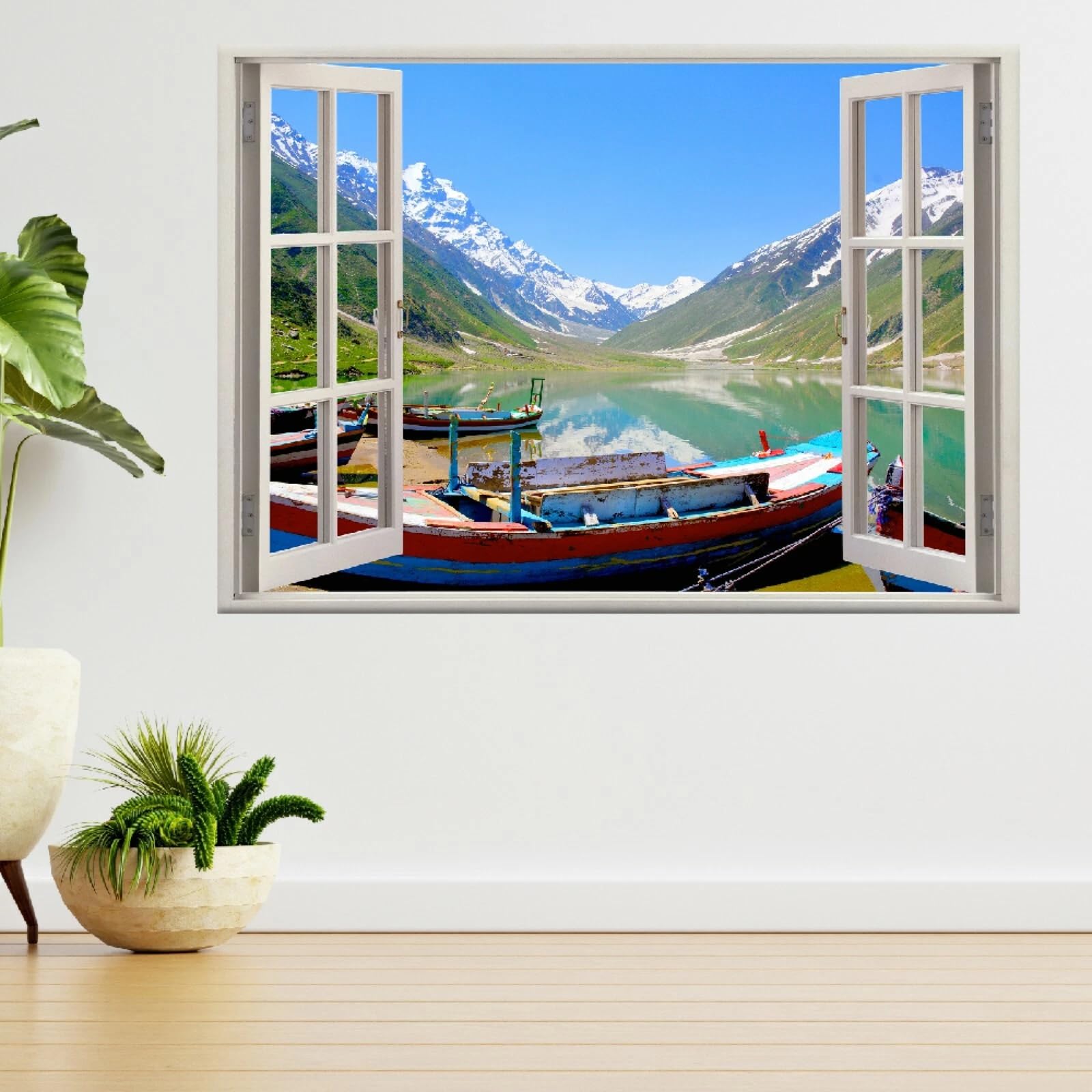 Adesivo murale 3D Paesaggio Montano Di Chuanhu Adesivi Murali Smashed Impermeabile Tatuaggio da parete per bambini Camera da letto Soggiorno Sala giochi Home Decor 70x122cm