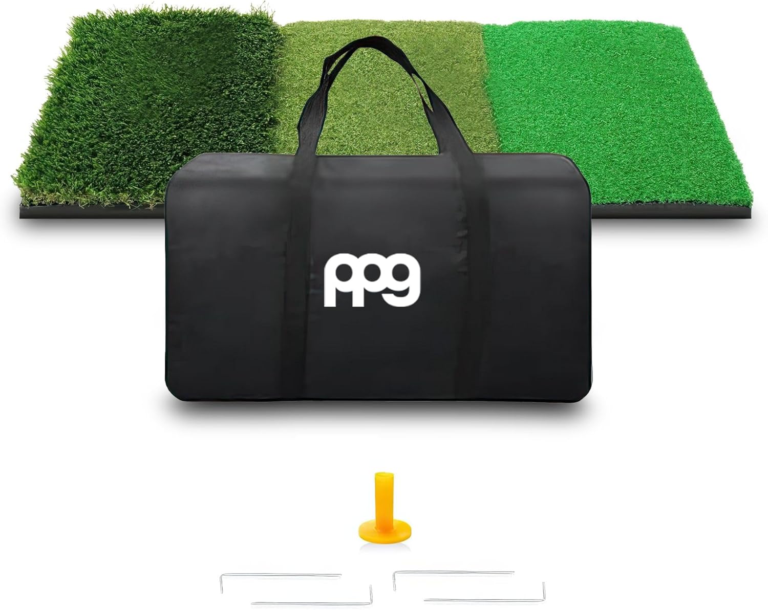 PPG Portable Golf Practice Chipping & Swinging Net, Multiple Targets & Carry Case, Indoor/Outdoor, Lightweight, Collapsable