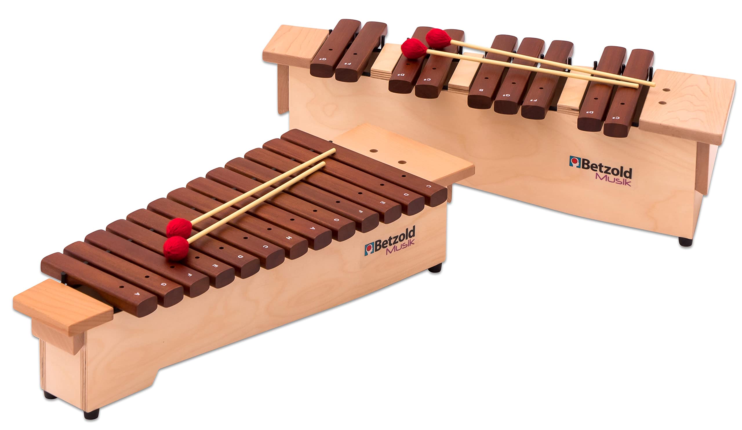 Betzold Sopran-Xylophon - inkl. 2 Schlägel Glockenspiel Stäbe aus Hartholz