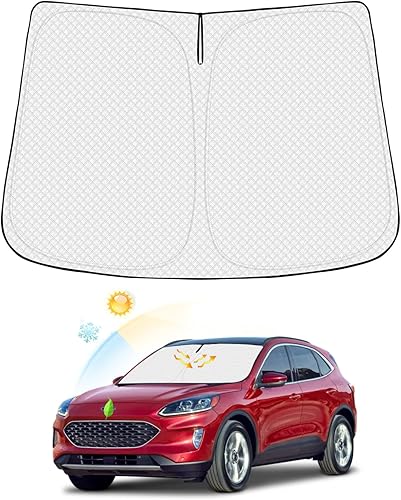 Parasol para parabrisas para Ford Escape 2020-2025 2026, accesorios gruesos de 6 capas plegables para ventana delantera, protector de visera solar,