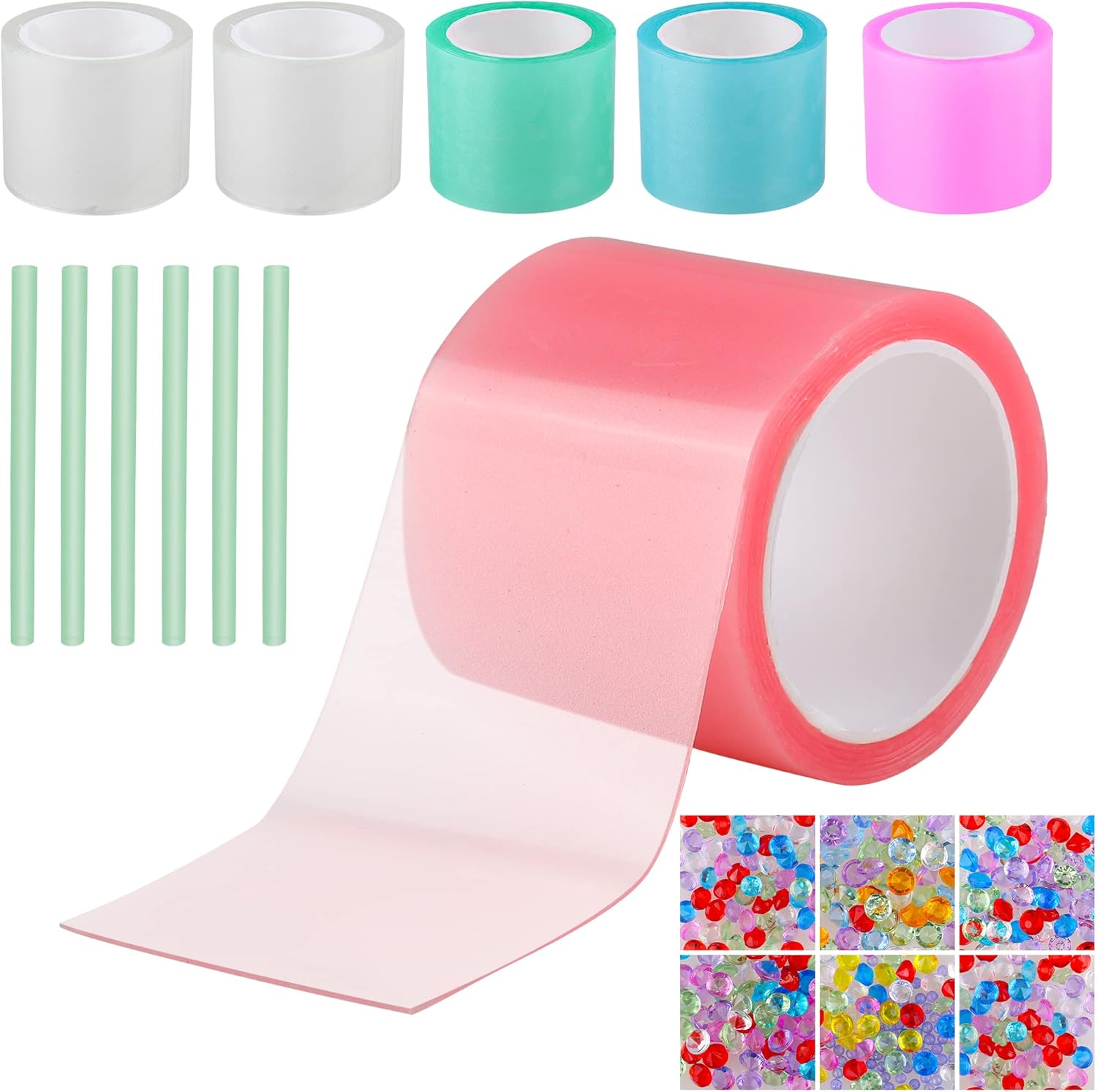 Nano Tape for Bubble Kit 6pcs Colorful Double Sided