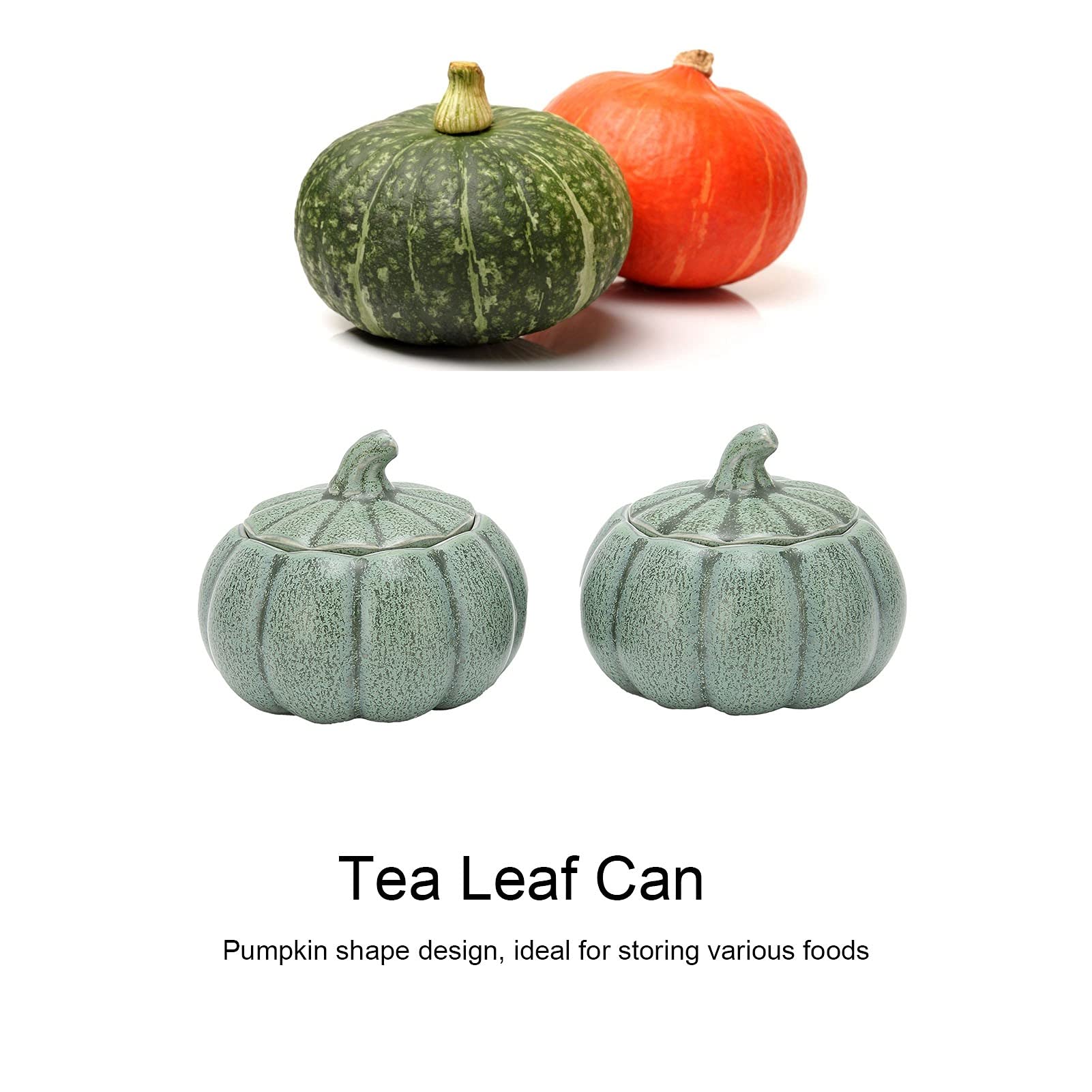 STOBAZA Pot À thé Céramique Citrouille Mini Boîte Hermétique pour Rangement Cuisine et Décoration Automne