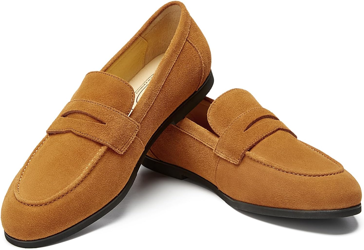 brown suede loafers mens