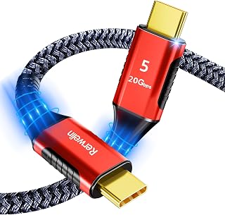 20Gbps for Thunderbolt 5 Cable 15FT, USB4 V2 Cable, PD 240W, 5K / 4K@60Hz USB C Display Cable for iPhone 17, Razer Blade, ACASIS SSD, Thunderbolt 4, Mac mini M4