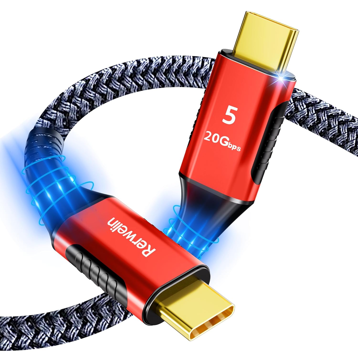 USB4 80Gbps for Thunderbolt 5 Cable 6FT, 8K 165Hz, 4K 540Hz, 16K 60Hz, Triple 4K 144Hz, 120Gbps Bandwidth, PD 240W USB C Display Cable for iPhone 17, Razer Blade, SSD, Thunderbolt 4, Mac mini M4