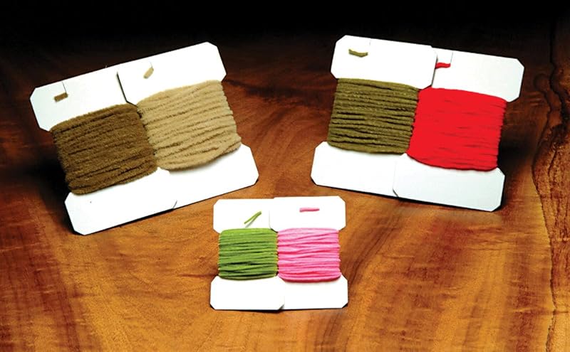 Material Chenille Ultra Micro Hareline para Montagem de Moscas Fl. Yellow