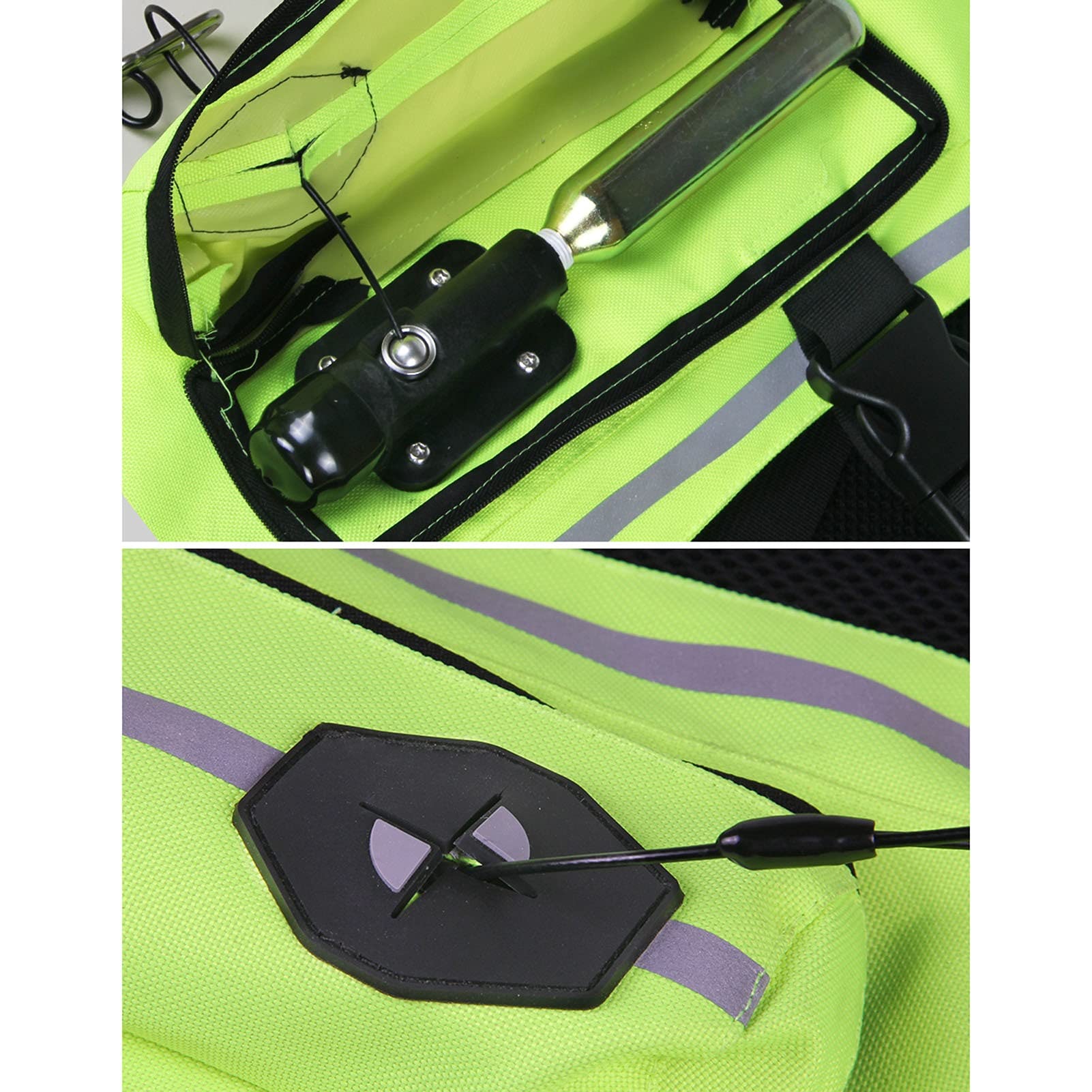 Reflektierende Airbag-Weste Der Männer Equestrian Anti-Fallen-Airbag-Weste Geeignet for Motorräder, Fahrräder, Pferdesportmöglichkeiten (Ohne CO2-Gaszylinder, 33-38g Kapazität Anwendbar)