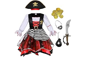 Limited Galaxy Girl Pirate Princess Fancy Dress-Up Halloween Costume for Girls