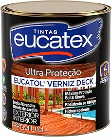 Verniz Deck Madeira Eucatol Semibrilho Eucatex 900ml Natural