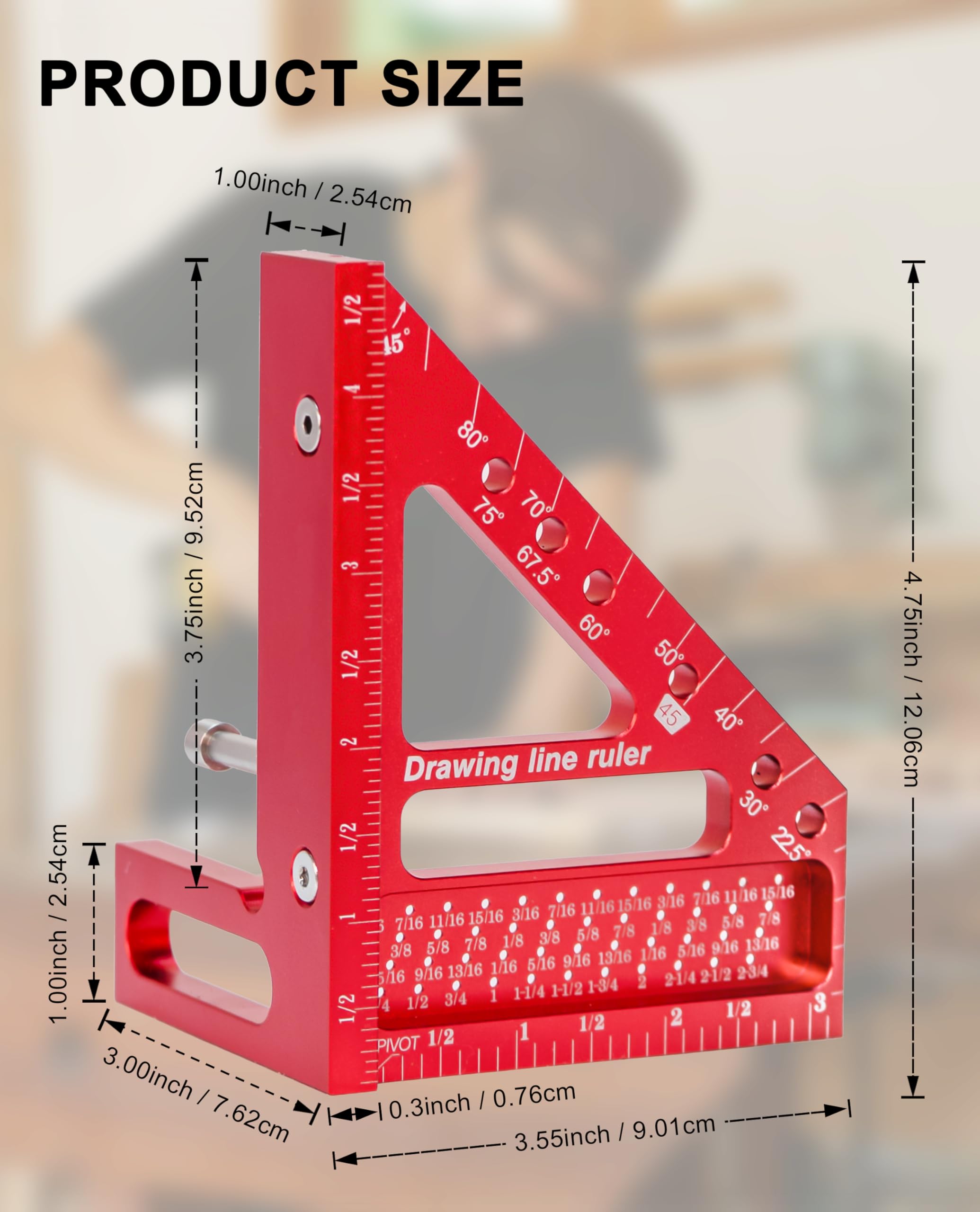Carpenter Square - 3D Multi-Angle Measuring Tool -6 Carpenter Square - 3D Multi-Angle Measuring Tool -6