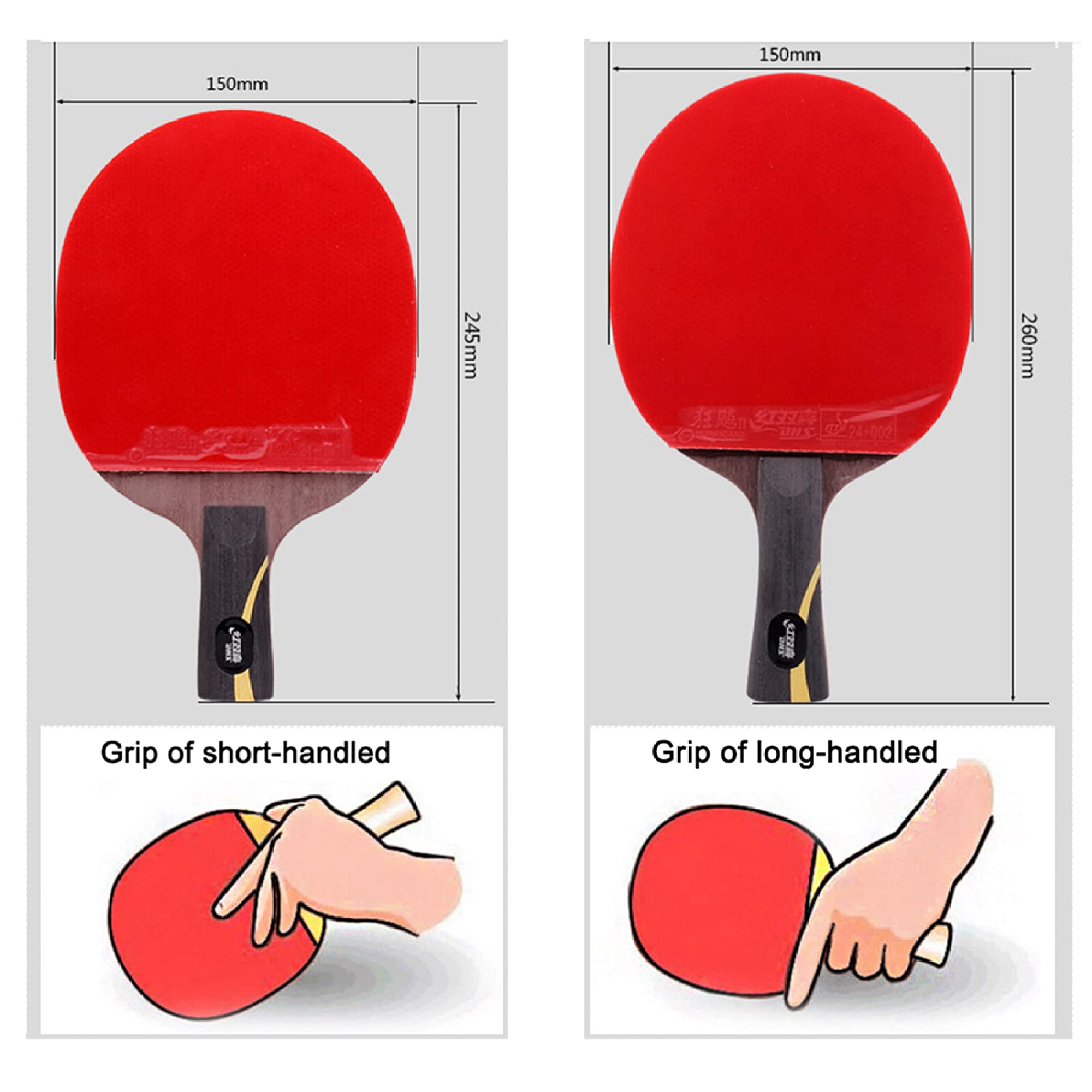 racchetta da tennis da tavolo, Racchetta da ping pong offensiva