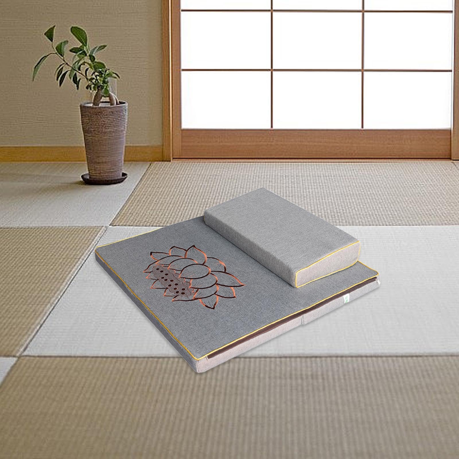 Cuscino da Pavimento per Meditazione Pieghevole per Soggiorno, Seduta sul Pavimento, Camera da Letto
