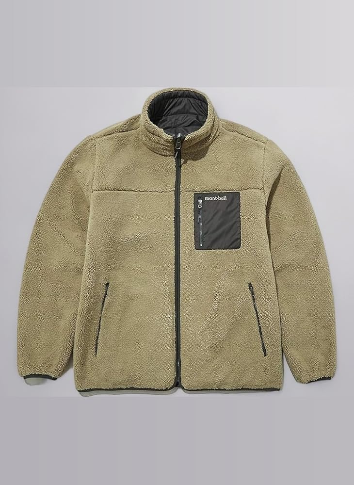 mont-bell モンベル　リバーシブル　軽量　中綿ジャケット　L　カーキ k_1101622_nv.jpg