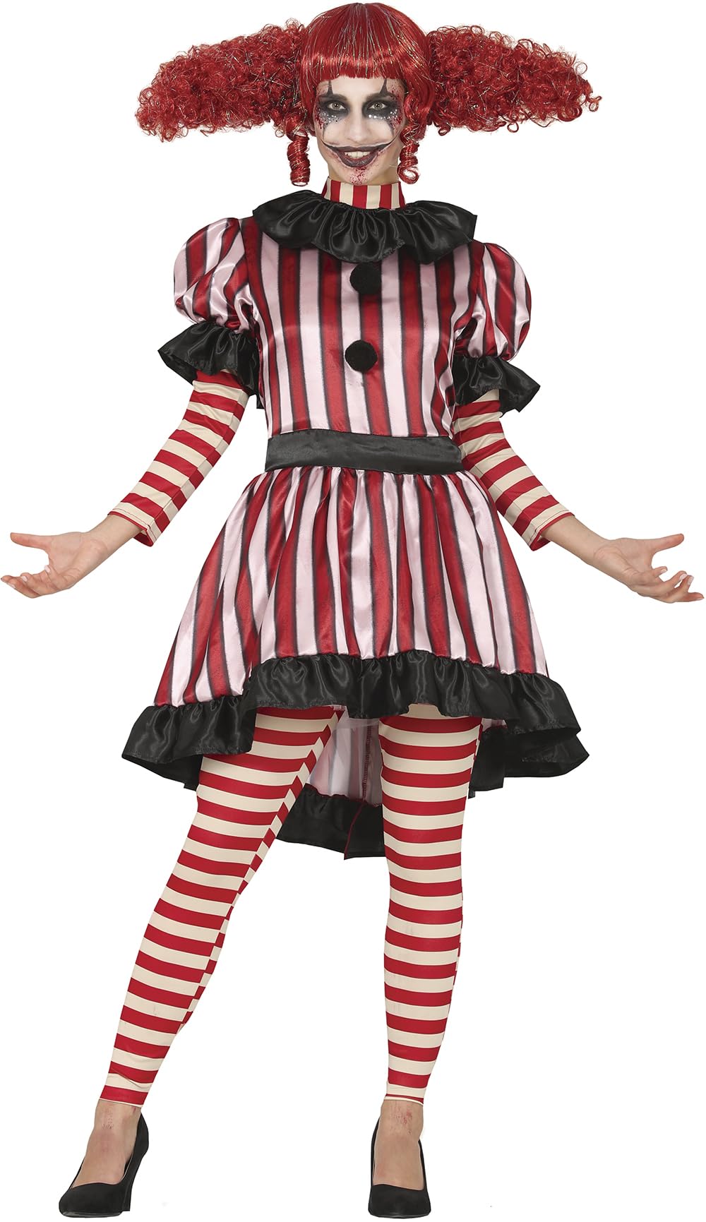 Fiestas Guirca Clown Halloween Fancy Dress Costume Lady Size 10-12