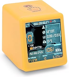 Yanmis Bitcoin Madenci, WiFi 1060 KH/s Hash Oranı Piyango Madenci 1,54 İnç Akıllı Ekran Kripto Para Madencilik Makinesi