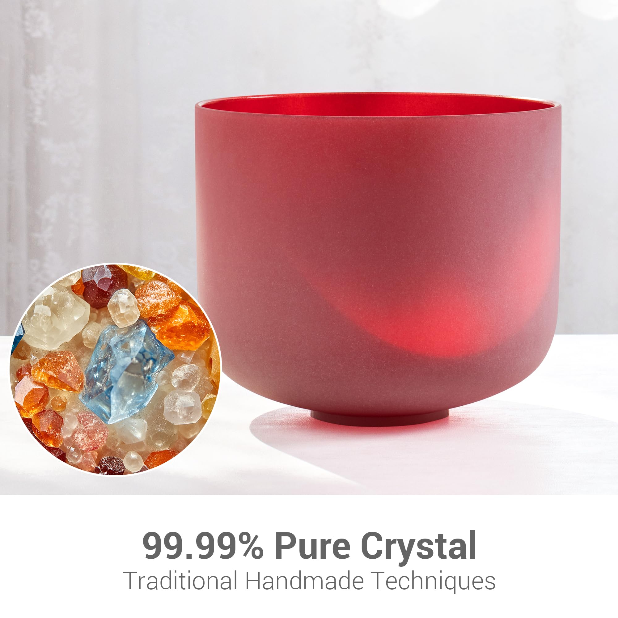 Amazon | 432hz 8インチ レッド C ノート ルート チャクラ クォーツ