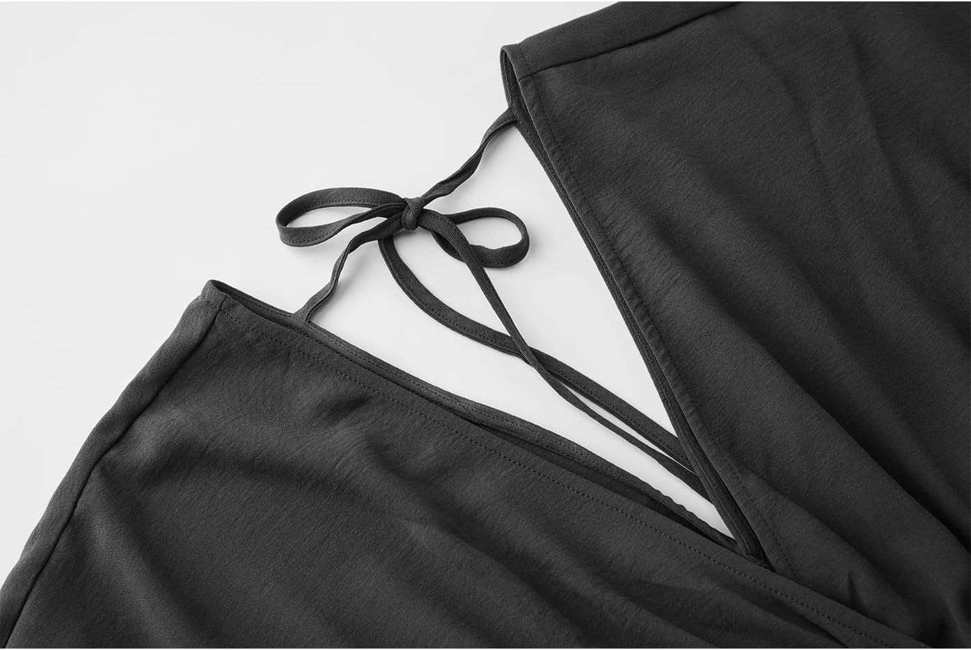 Women's Lace Maxi Dress Short Sleeve V Neck Party Dress Smocked Waist Boho Maxi Dress Bohemian Dress for Women - Image 3