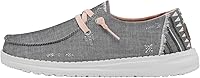 Vista 117 de Hey Dude Wendy - Zapatos de mujer, mocasines sin cordones para mujer, cómodos y ligeros Blanco brillante elástico