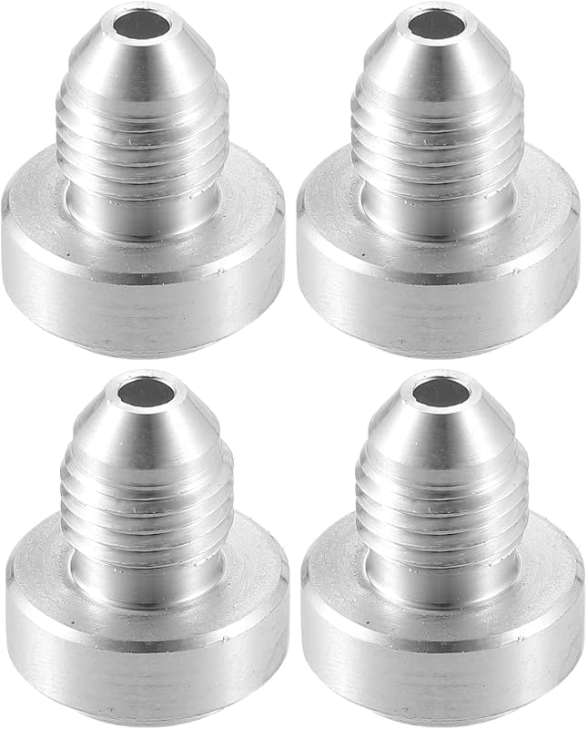 Adaptador de Mangueira 4AN Macho para Solda X AUTOHAUX em Alumínio – Kit com 4 Unidades