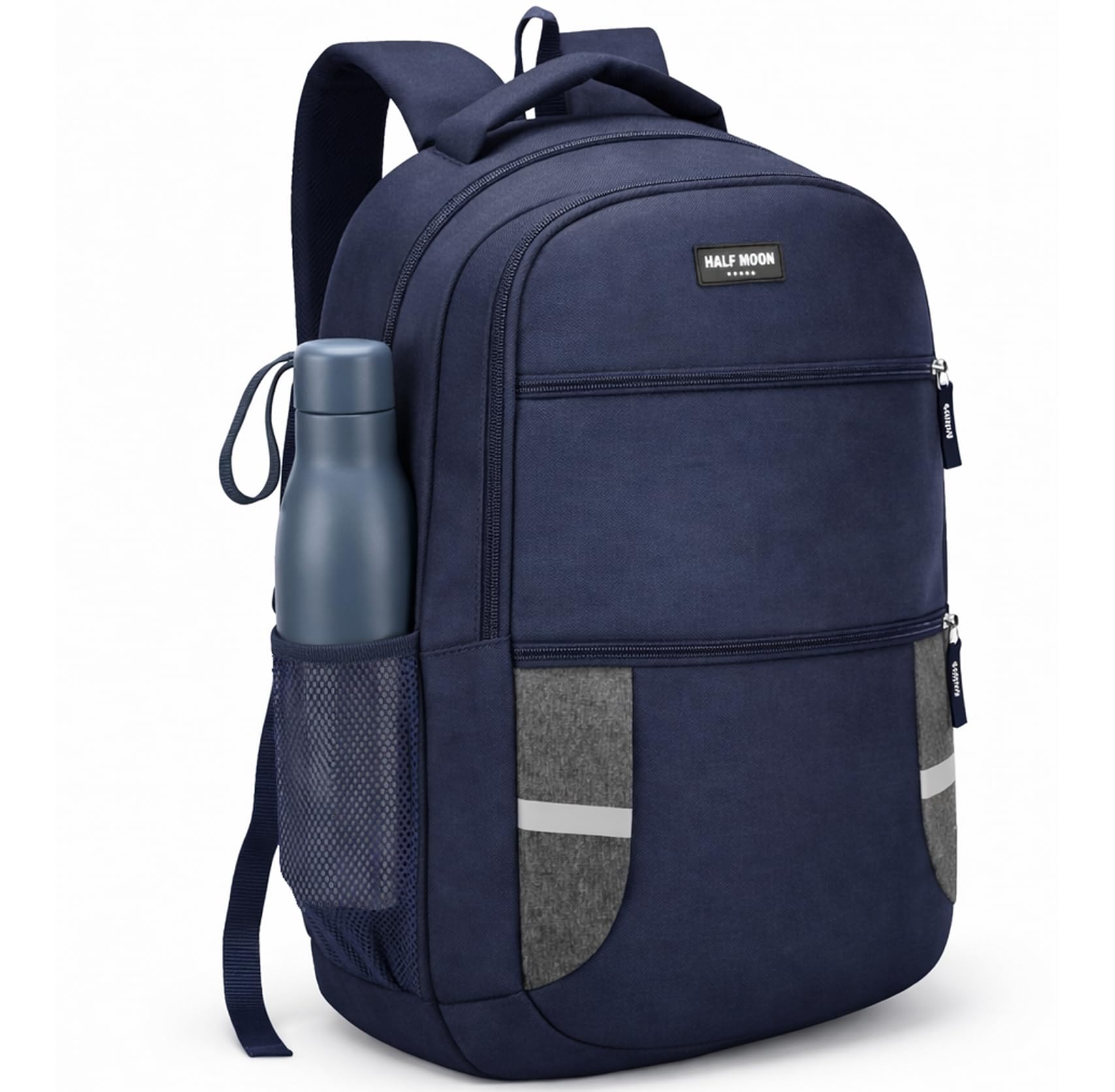 30L Laptop Backpack for Men & Women, Polyester, Water Resistant, Padded Sleeve with Reflective Strip,-image-1