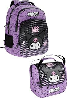 Wiggle Kuromi Temalı Lisanslı Premium 2'li Okul Seti Sırt Çantası ve Beslenme Çantası