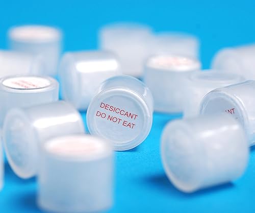 Miniatura 3 de Paquete de 80 botes, cápsulas y paquetes de gel de sílice de 0.11 oz, deshumidificadores desecantes de grado alimenticio y absorbentes de humedad