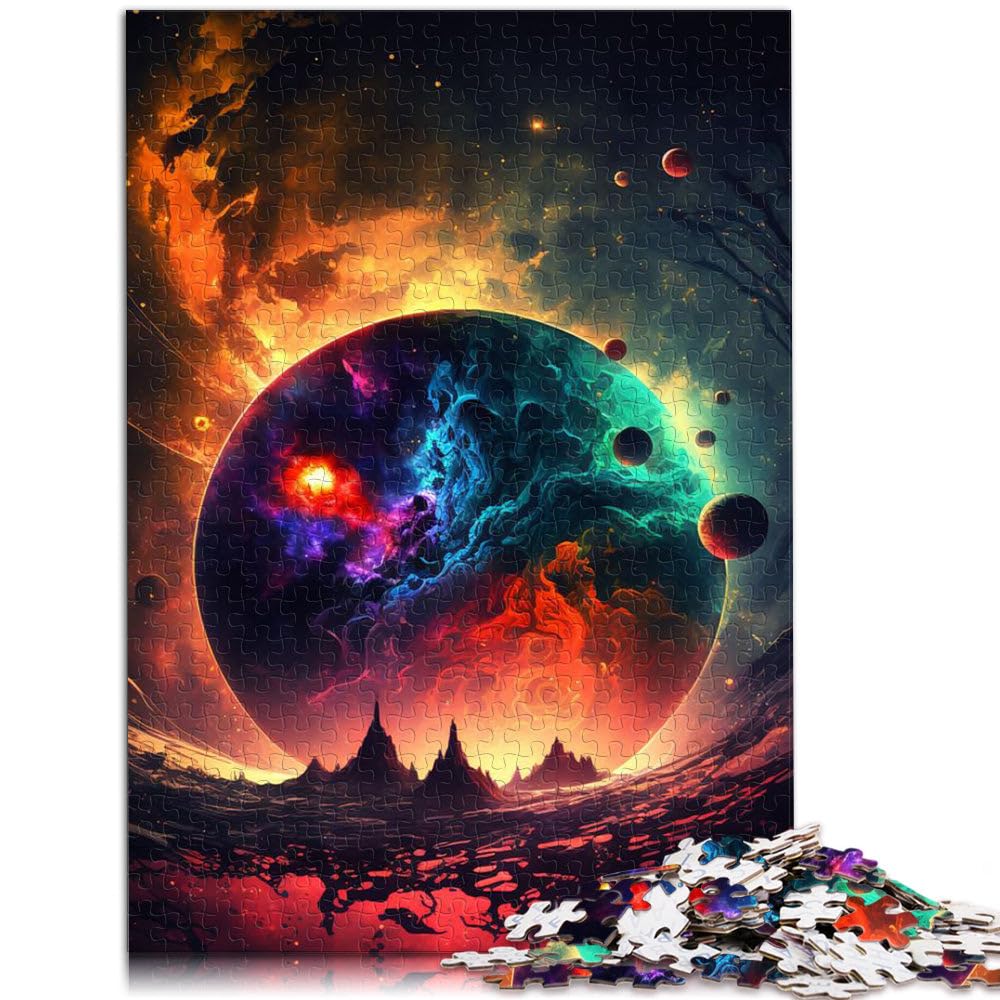 jigsaw 1000 pieces for adults Collapsion of Planets Educational Game Challenge Toy 19.7 in x29.5 in Artwork for and teenager Age 14 Years Up โ image 1