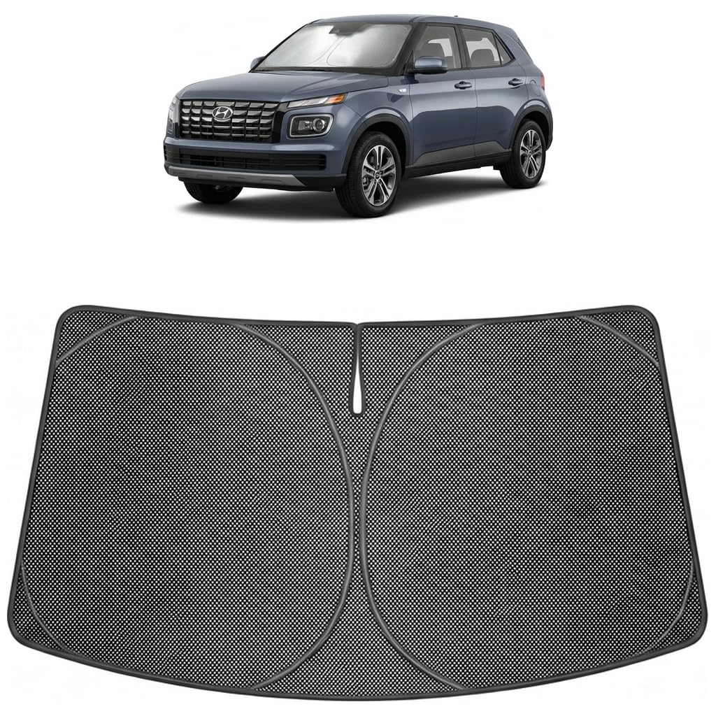 Proadsy Custom Fit Car Windshield Sun Shade for 2020-2026 Hyundai Venue