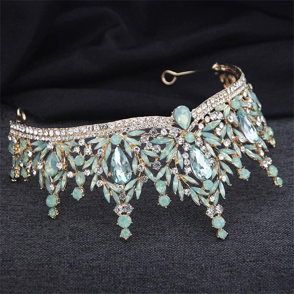 LNNSHX Braut Tiara für Frauen Hochzeit Krone Geburtstag Party Tiaras Haarschmuck Braut Kopfschmuck