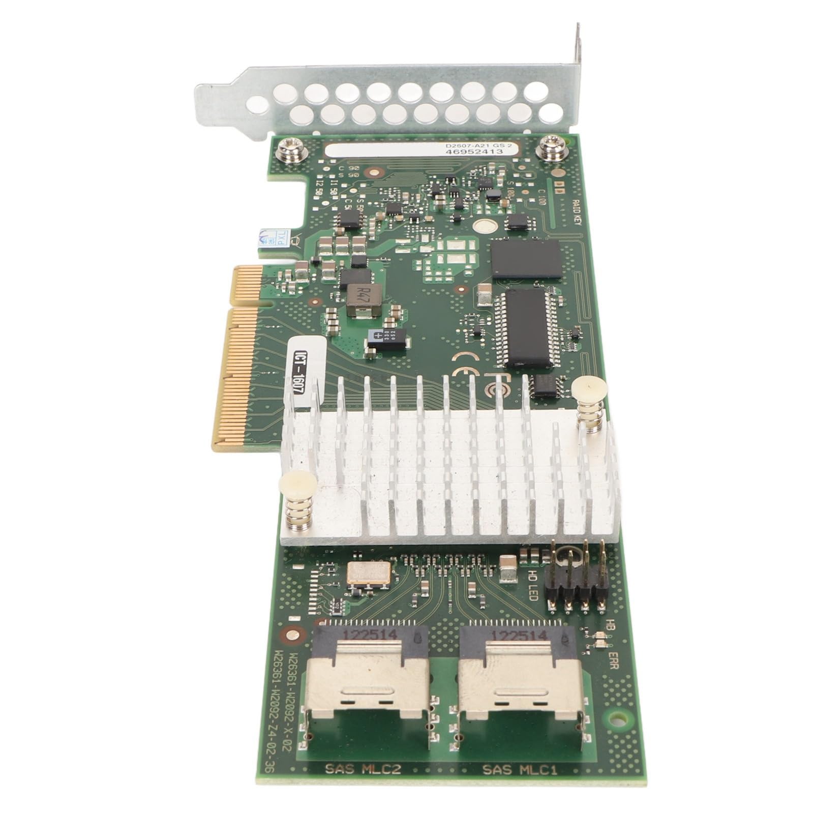 ASHATA Tarjeta Controladora Raid, Tarjeta Controladora PCIe SAS Tarjeta Controladora Raid de 6 Gbps 2 SAS SSF 8087 0 1 10 Niveles Raid Tarjeta Smart Array para Disco de Computadora