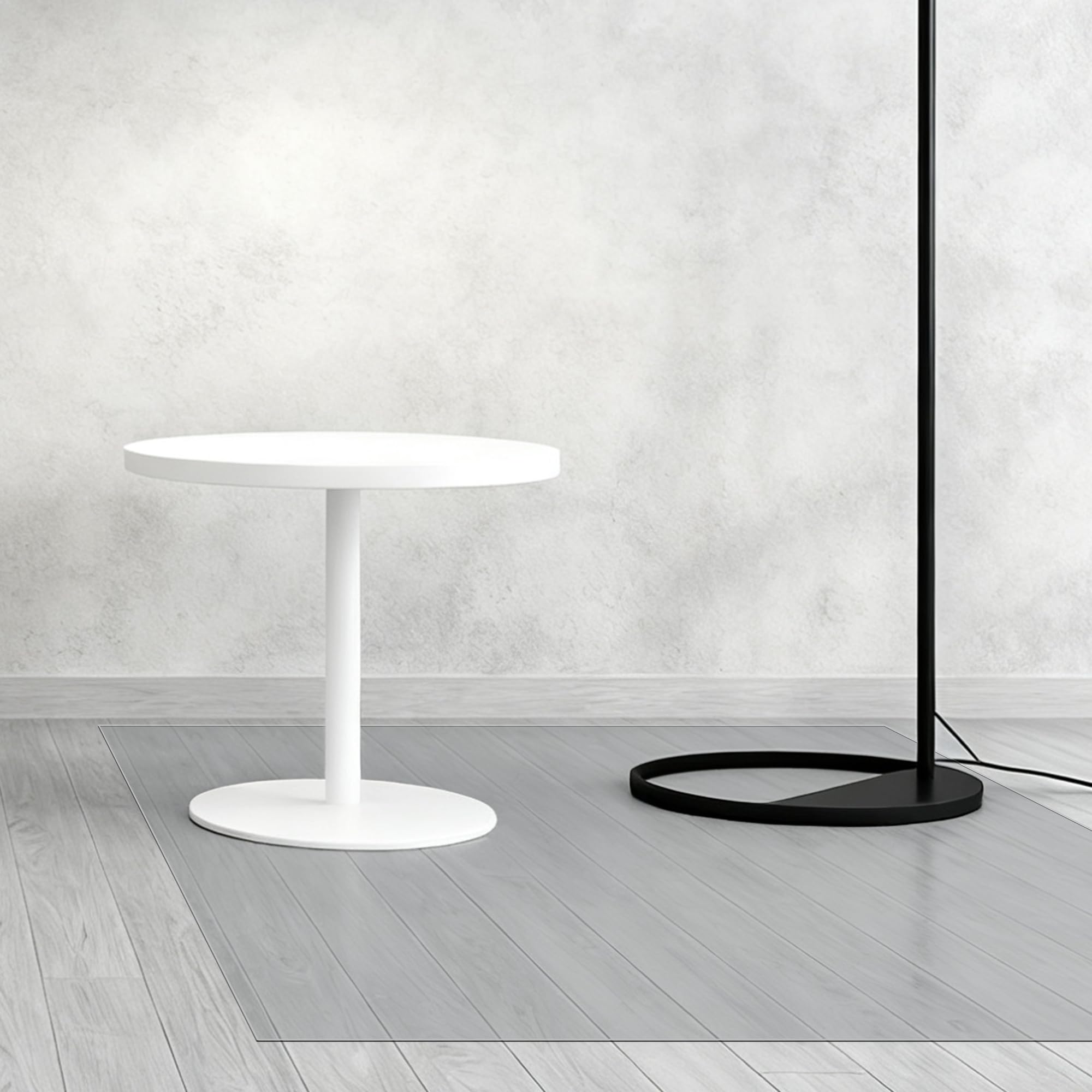 Bodenschutz 130 x 140 cm rutschfest Und Einfach zu Reinigen Bodenschutzmatte Bürostuhlunterlage Größe Zur Auswahl für Büro Und Zuhause, Transparente Farbe