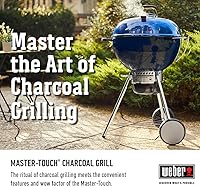 Vista 4 de Weber Master-Touch - Parrilla de carbón, azul océano profundo